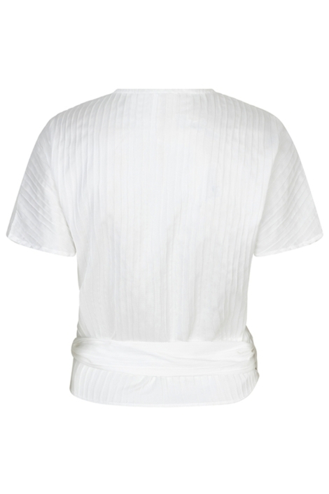 Lofty Manner witte dames blouse | Achteraanzicht
