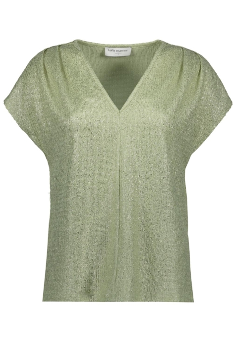 Lofty Manner groene dames t-shirt | Vooraanzicht