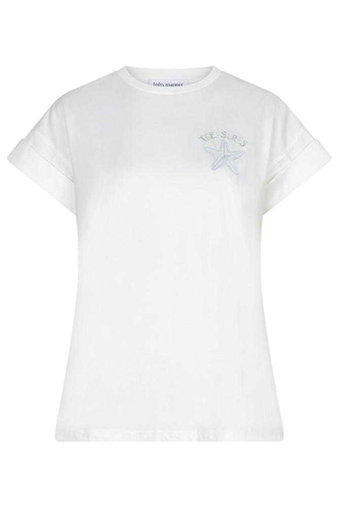 Lofty Manner witte dames t-shirt | Vooraanzicht