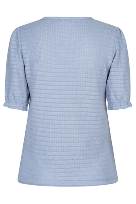 Lofty Manner blauwe dames t-shirt | Achteraanzicht