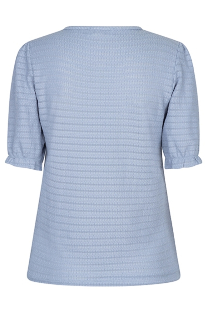 Lofty Manner blauwe dames t-shirt | Achteraanzicht