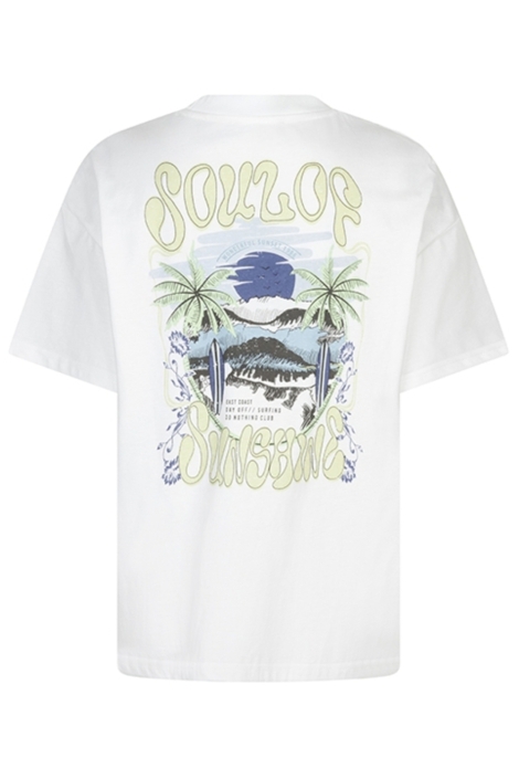 Lofty Manner witte dames t-shirt | Achteraanzicht