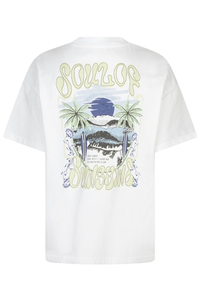 Lofty Manner witte dames t-shirt | Achteraanzicht