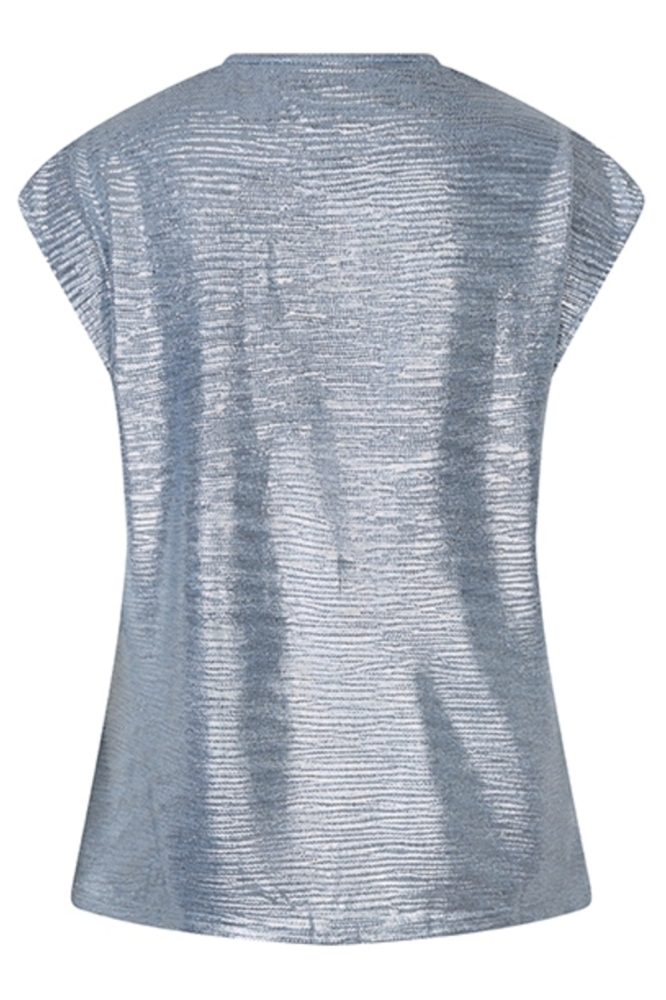Lofty Manner blauwe dames top | Achteraanzicht