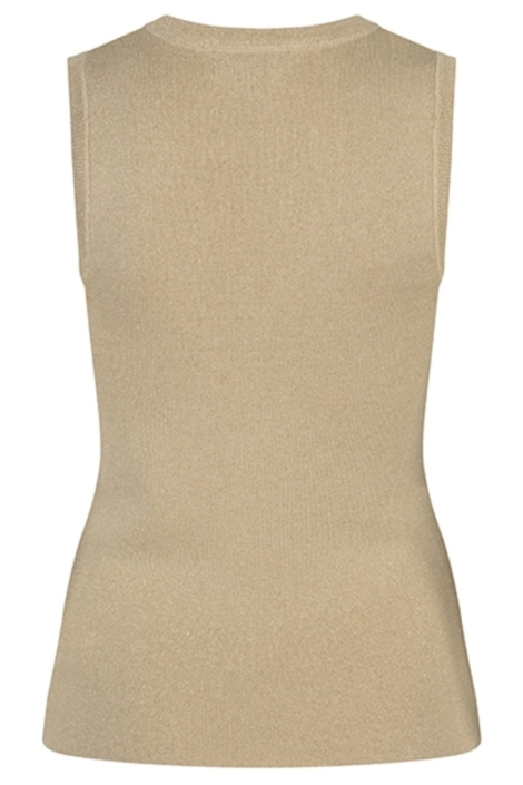 Lofty Manner camel dames top | Achteraanzicht