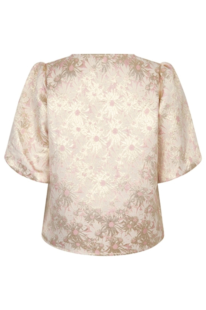 Lofty Manner roze dames t-shirt | Achteraanzicht