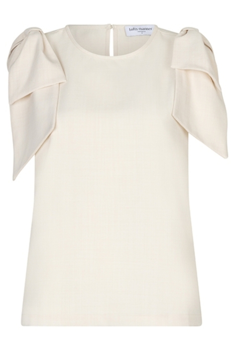 Lofty Manner witte dames top | Vooraanzicht