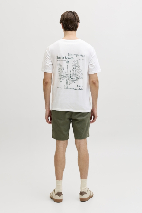 JJ Rebel witte heren t-shirt | Model