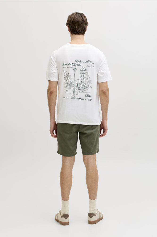 JJ Rebel witte heren t-shirt | Model