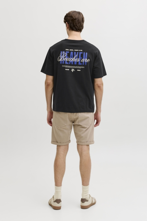 JJ Rebel zwarte heren t-shirt | Model