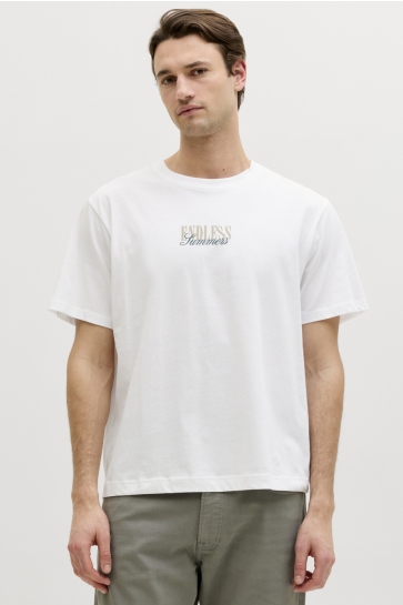 JJ Rebel T-shirt JREBHAYDEN RELAXED SS TEE 12290849 Bright White