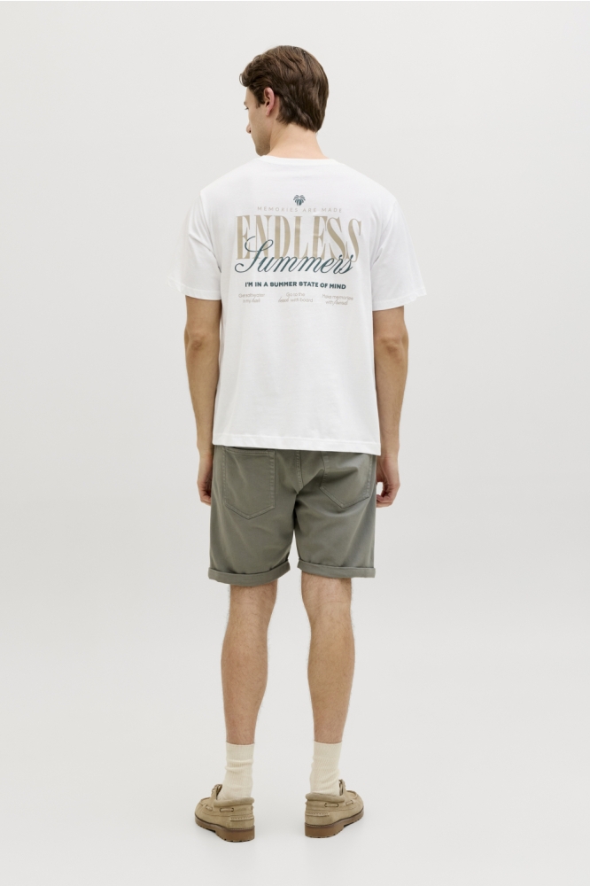 JJ Rebel witte heren t-shirt | Model