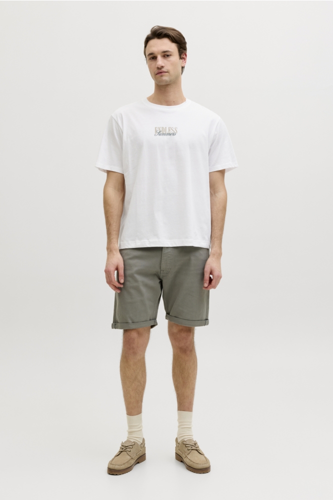 JJ Rebel witte heren t-shirt | Model