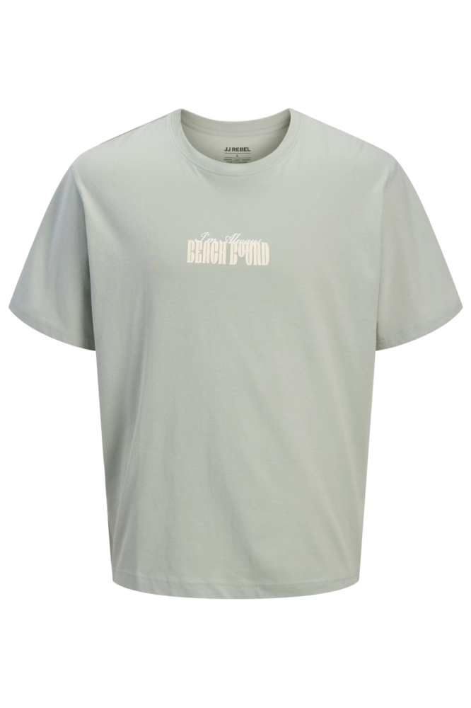 JJ Rebel groene heren t-shirt | Vooraanzicht