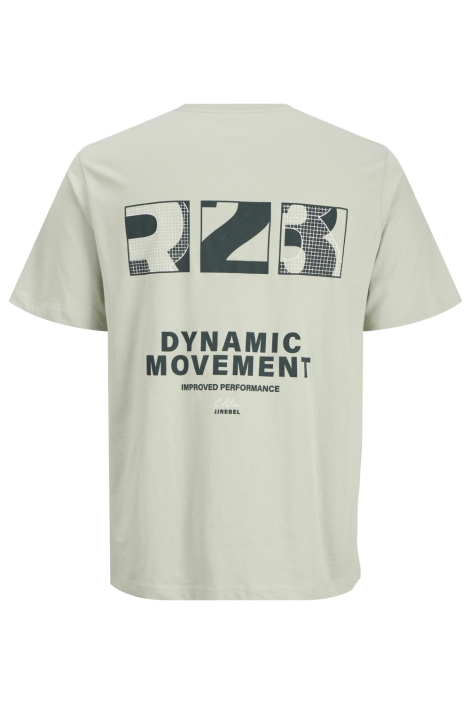 JJ Rebel groene heren t-shirt | Achteraanzicht