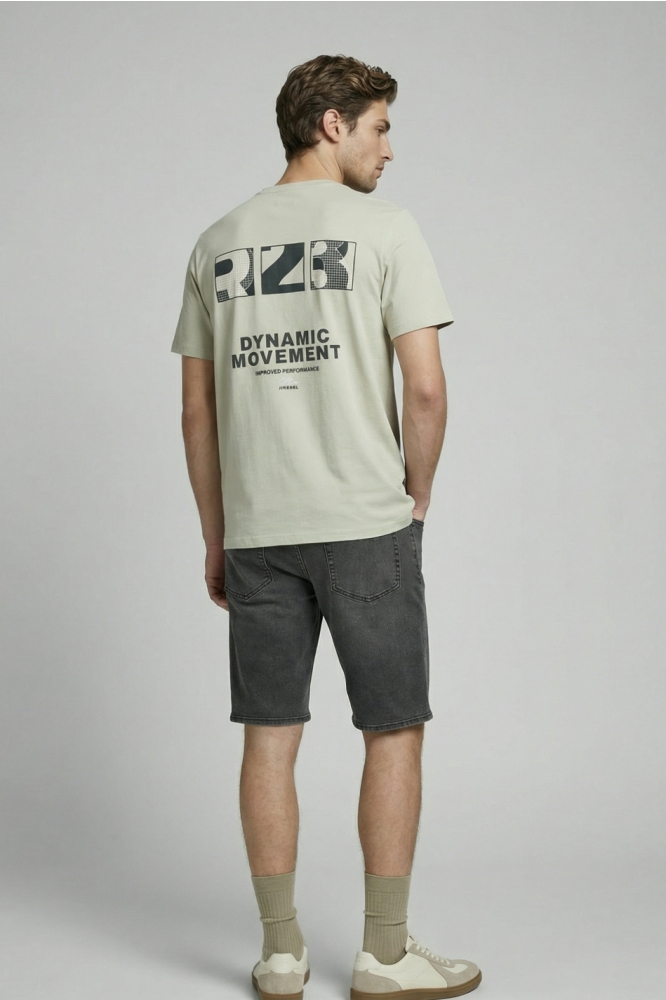 JJ Rebel groene heren t-shirt | Model