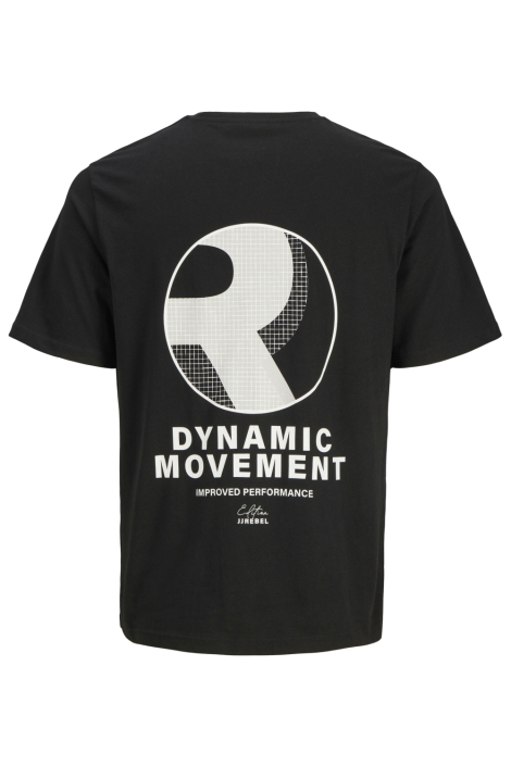 JJ Rebel zwarte heren t-shirt | Achteraanzicht