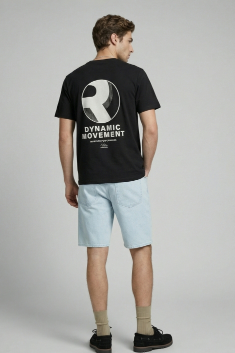 JJ Rebel zwarte heren t-shirt | Model