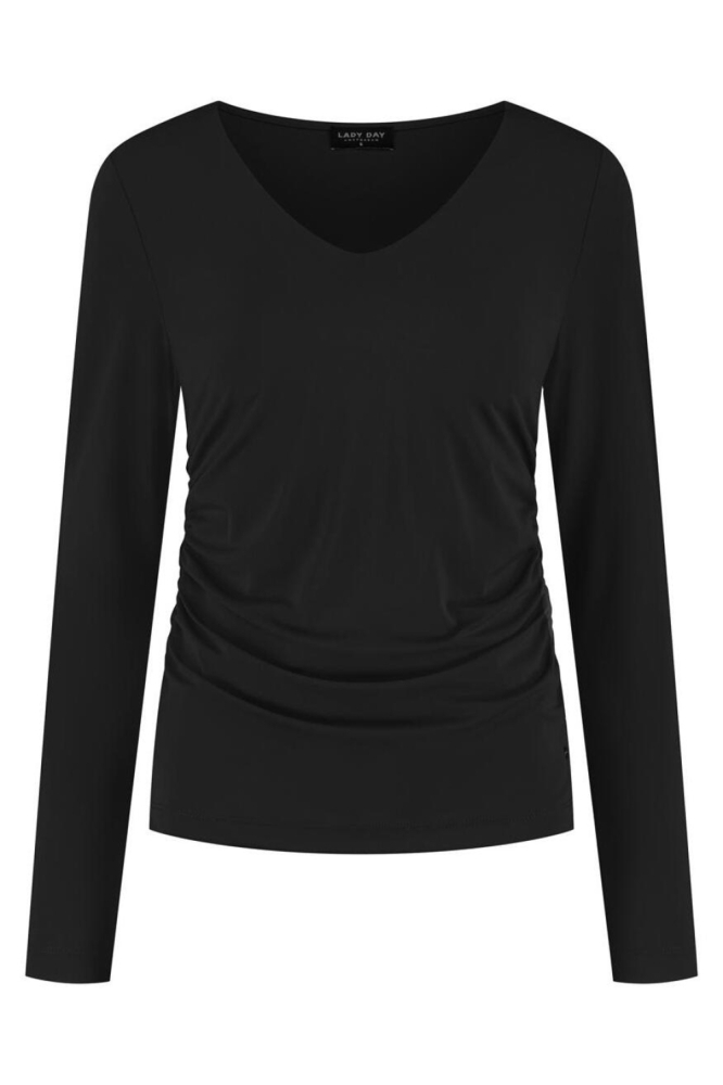 Lady Day zwarte dames t-shirt | Vooraanzicht