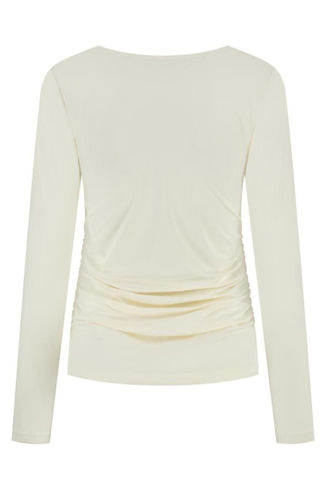 Lady Day ecru dames t-shirt | Achteraanzicht