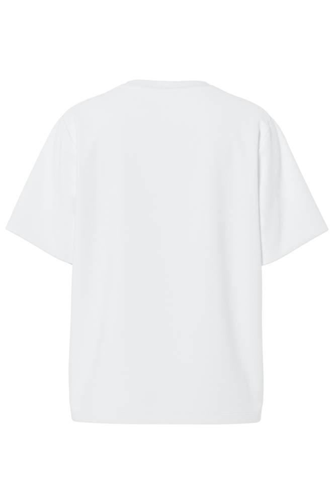Pieces witte dames t-shirt | Achteraanzicht