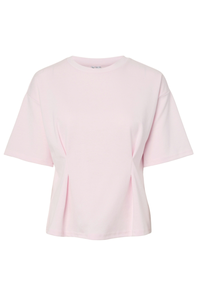 Pieces roze dames t-shirt | Vooraanzicht