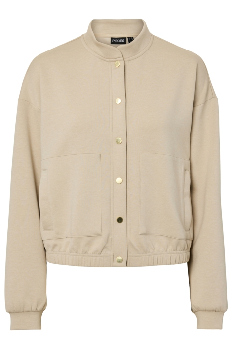 Pieces zand dames vest | Vooraanzicht