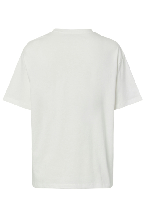 Pieces witte dames t-shirt | Achteraanzicht