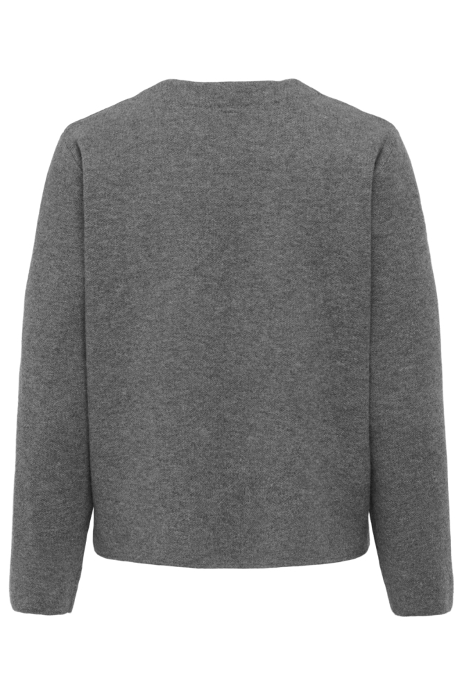 Only grijze dames vest | Achteraanzicht