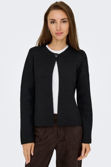 Only ONLANNELI LIFE LS BUTTON JACKET CC 15350578 BLACK