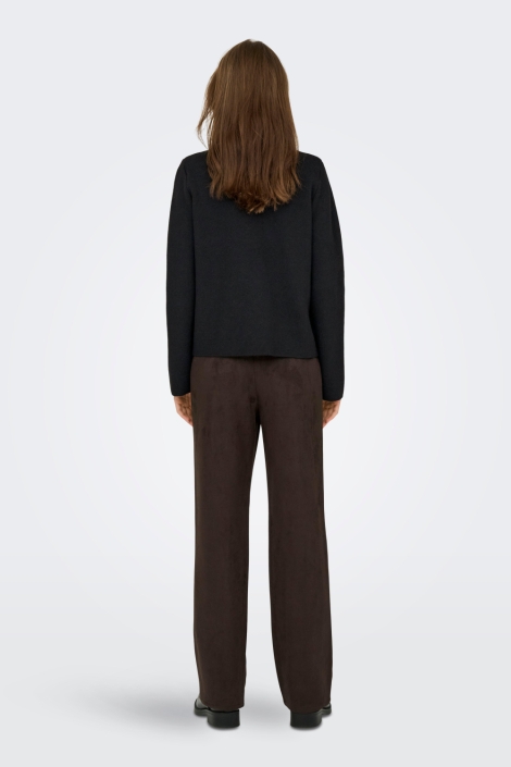 Only zwarte dames vest | Model achteraanzicht