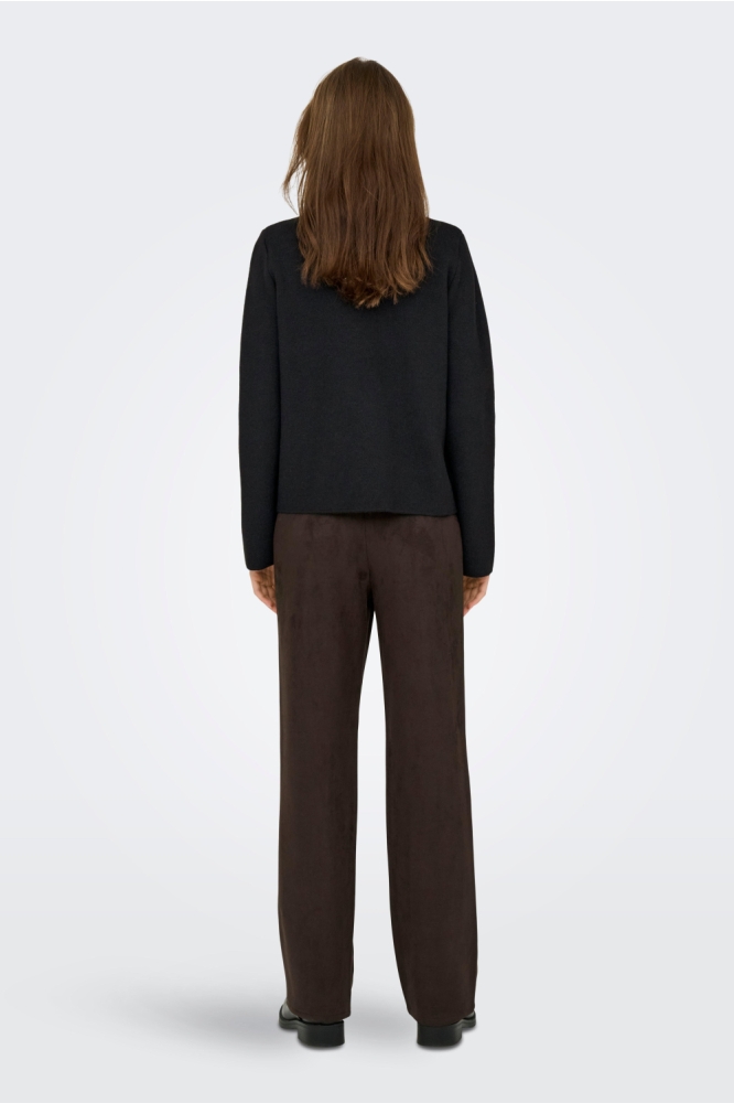 Only zwarte dames vest | Model achteraanzicht