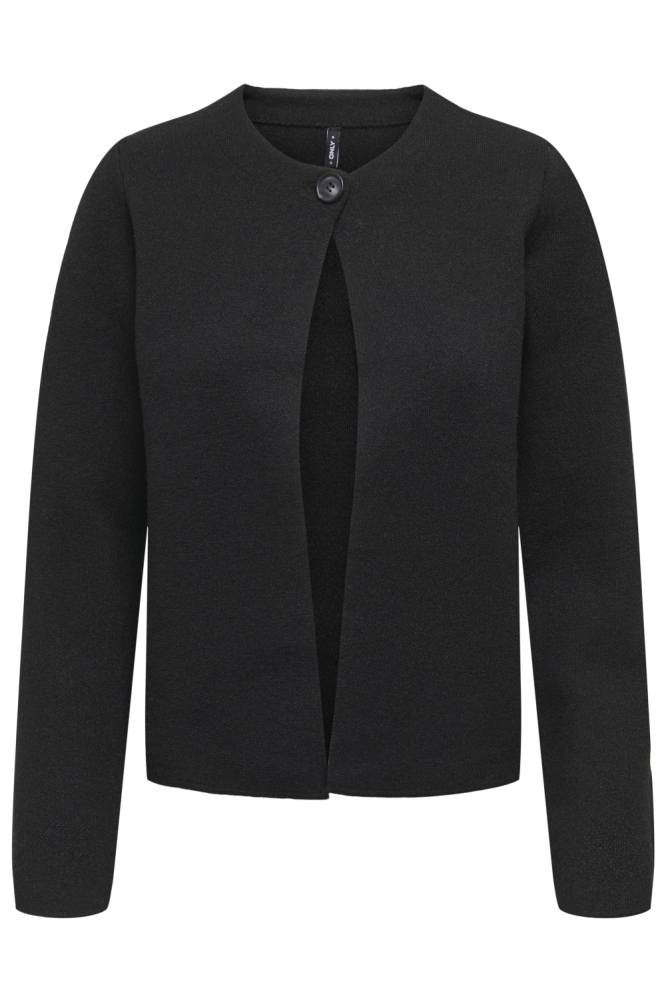 Only zwarte dames vest | Vooraanzicht