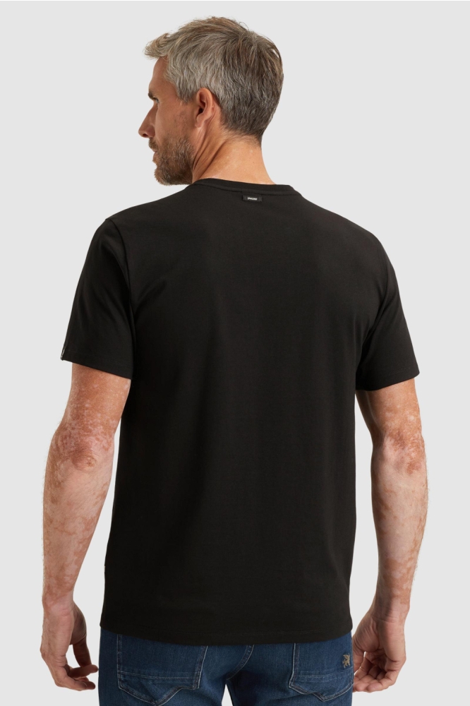 Vanguard zwarte heren t-shirt | Model achteraanzicht