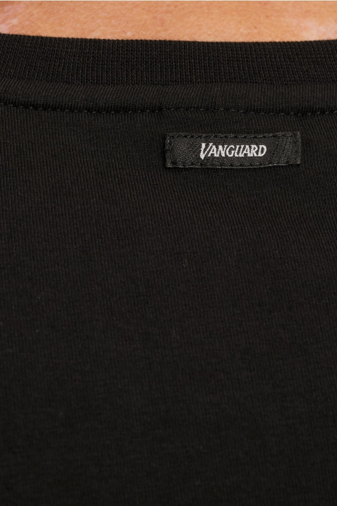 Vanguard zwarte heren t-shirt | Kleurstaal