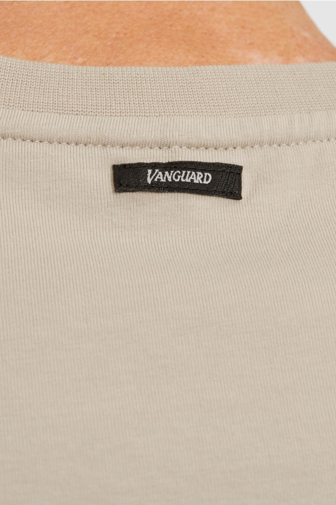 Vanguard beige heren t-shirt | Kleurstaal