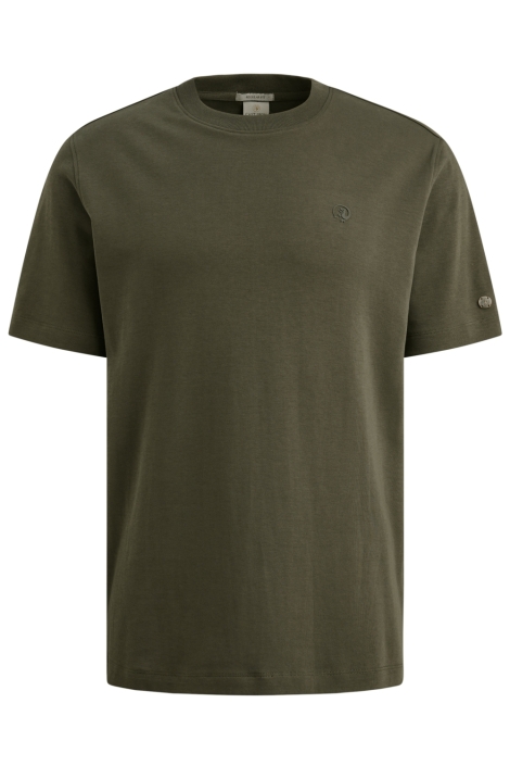 Cast Iron groene heren t-shirt | Vooraanzicht