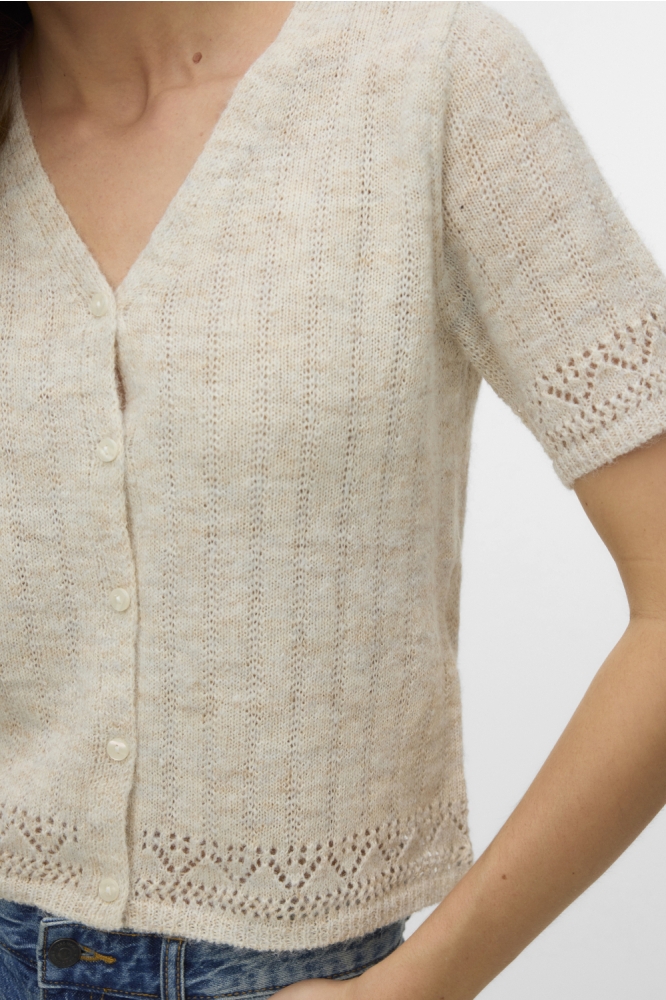 Vero Moda beige dames vest | Close up