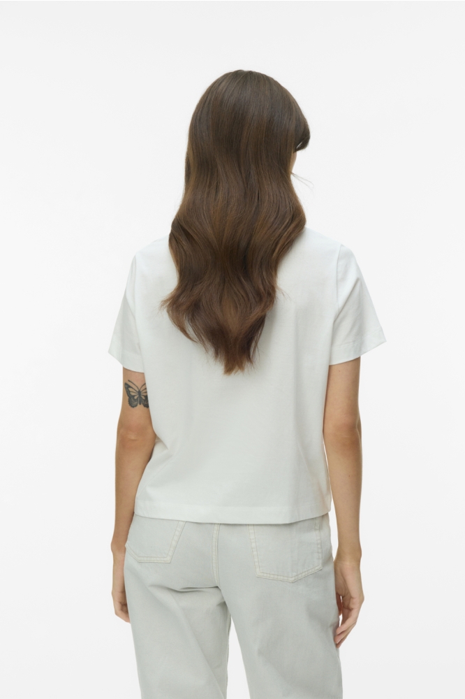 Vero Moda witte dames t-shirt | Model achteraanzicht