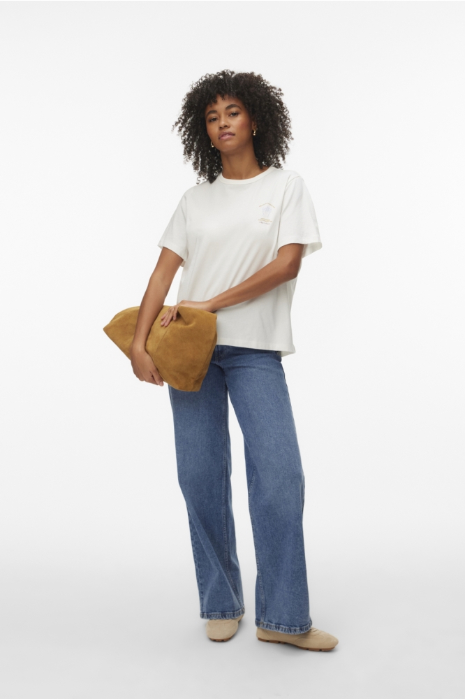 Vero Moda witte dames t-shirt | Model