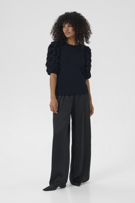 Kaffe zwarte dames t-shirt | Model