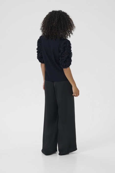 Kaffe zwarte dames t-shirt | Model