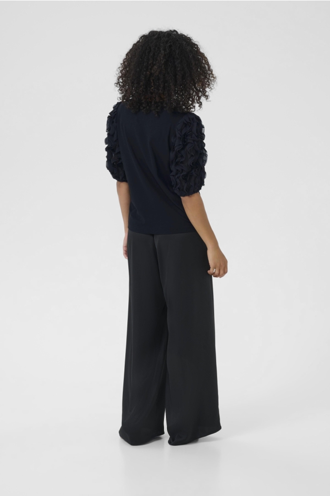 Kaffe zwarte dames t-shirt | Model