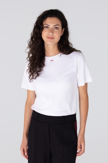 Juffrouw Jansen JITTE W25 SHIRT CO 146 SHORT SL 000000 WIT