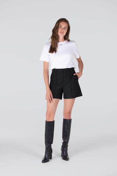 Juffrouw Jansen witte dames t-shirt | Model