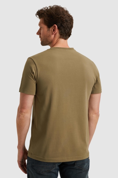 PME legend groene heren t-shirt | Model achteraanzicht