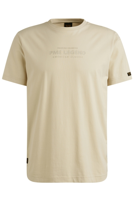 PME legend beige heren t-shirt | Vooraanzicht