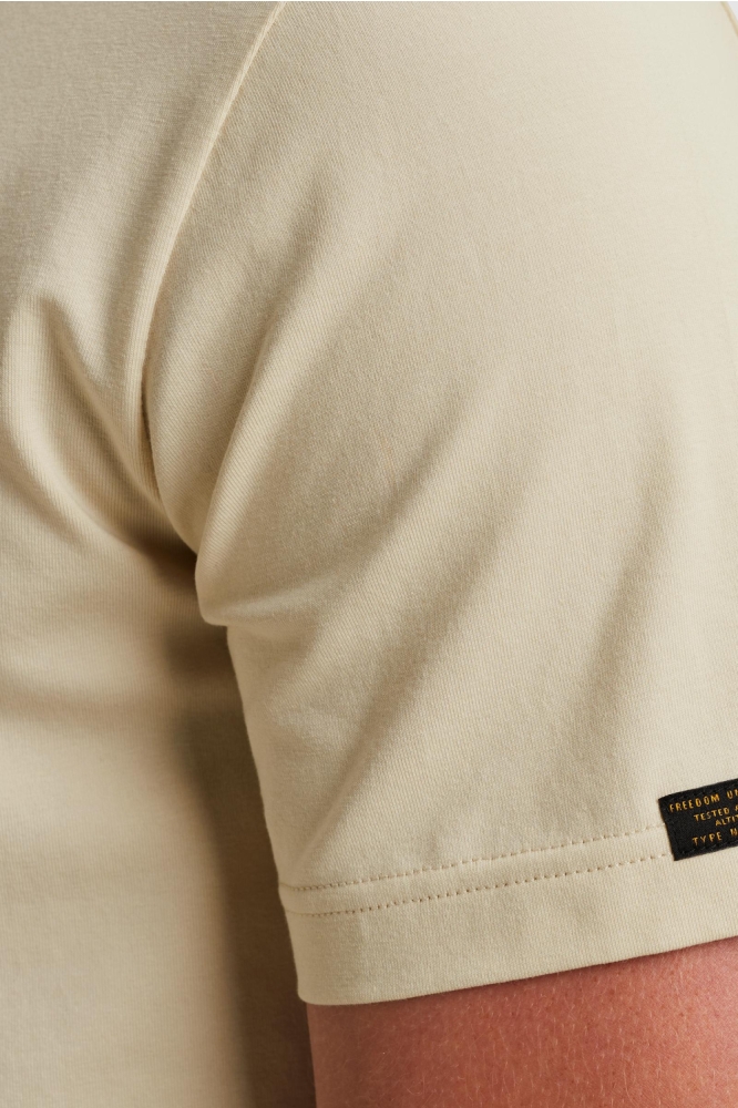 PME legend beige heren t-shirt | Close up