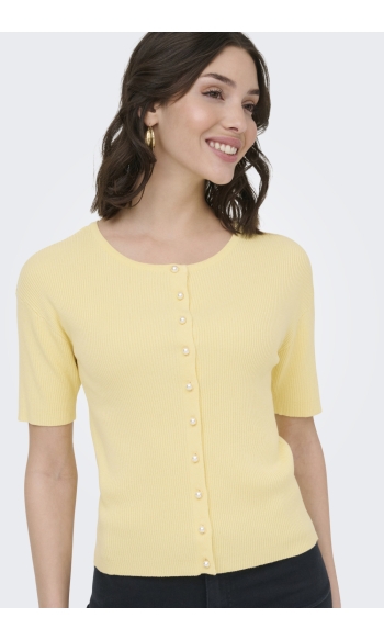 JDYGABY 2/4 O-NECK PEARL CARDIGAN KNT 15369786 Double Cream