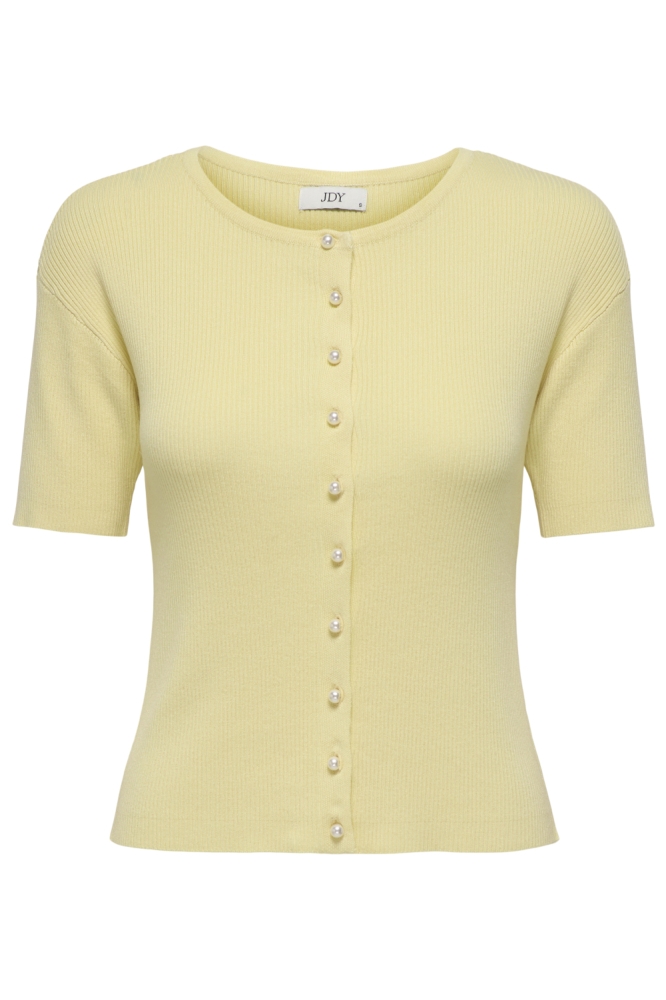 Jacqueline de Yong gele dames vest | Vooraanzicht